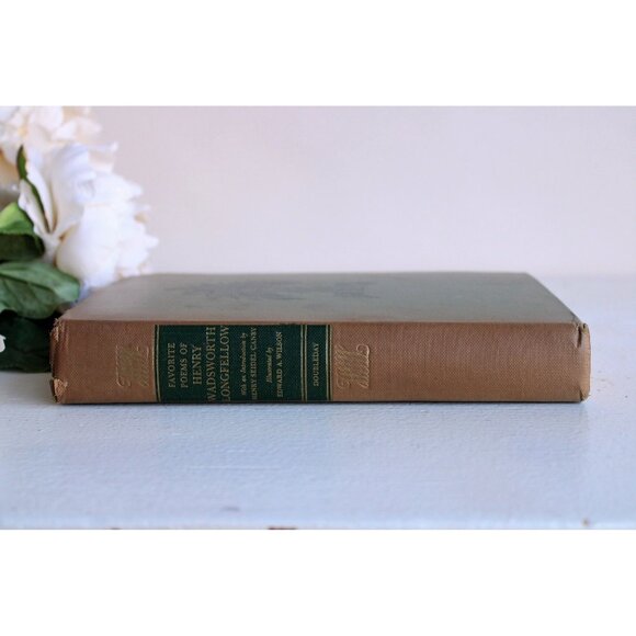 Vintage 1940s Book / "Favorite Poems of Henry Wadsworth Longfellow" - Picture 4 of 10